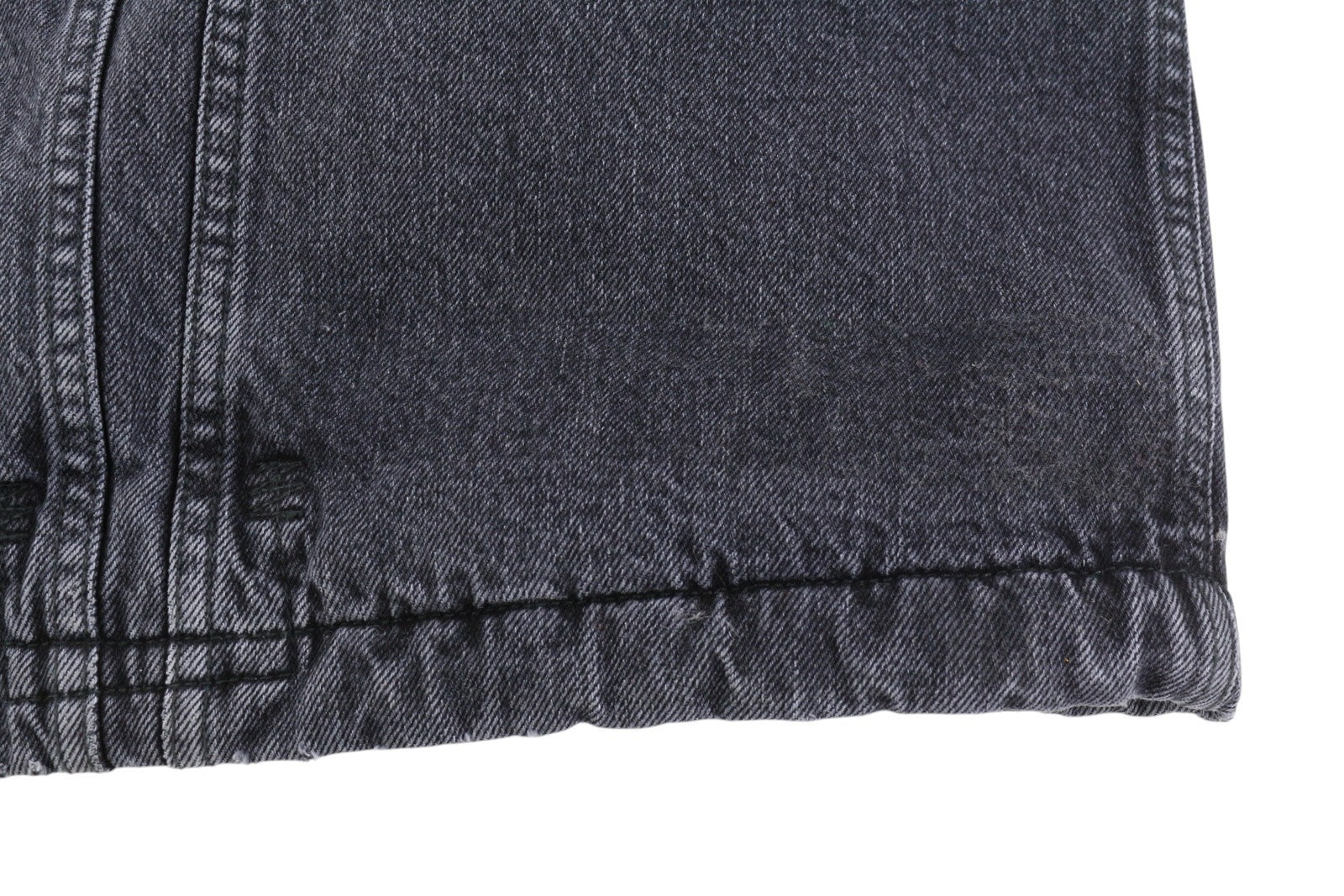 R13 Lyle Trucket paltas moteriškas švarkas M akmens juodos spalvos su šerpų pamušalu džinsinis ilgas RRP999 