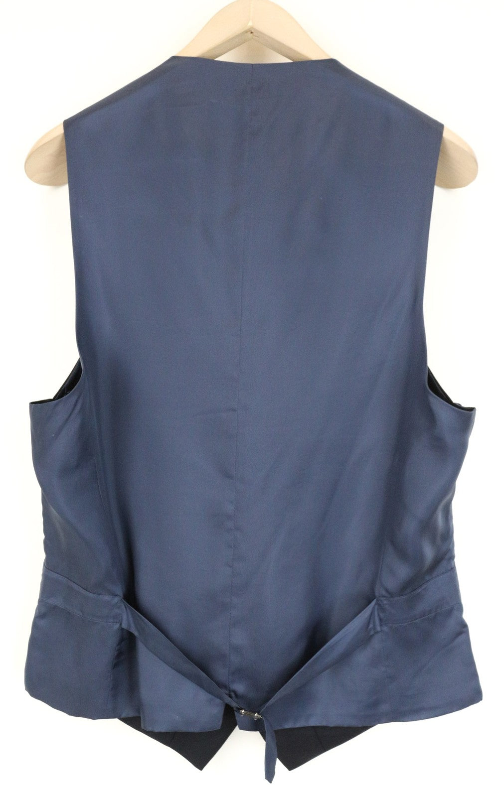 SUITSUPPLY Ferrara vyriška liemenė UK40L tamsiai mėlyna grynos vilnos klasikinė liemenė 