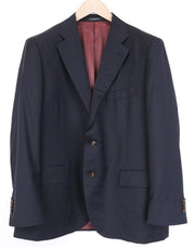 SUITSUPPLY La Spalla vyriškas švarkas UK48S mėlynas, grynos vilnos, klasikinis, vienaeilis 