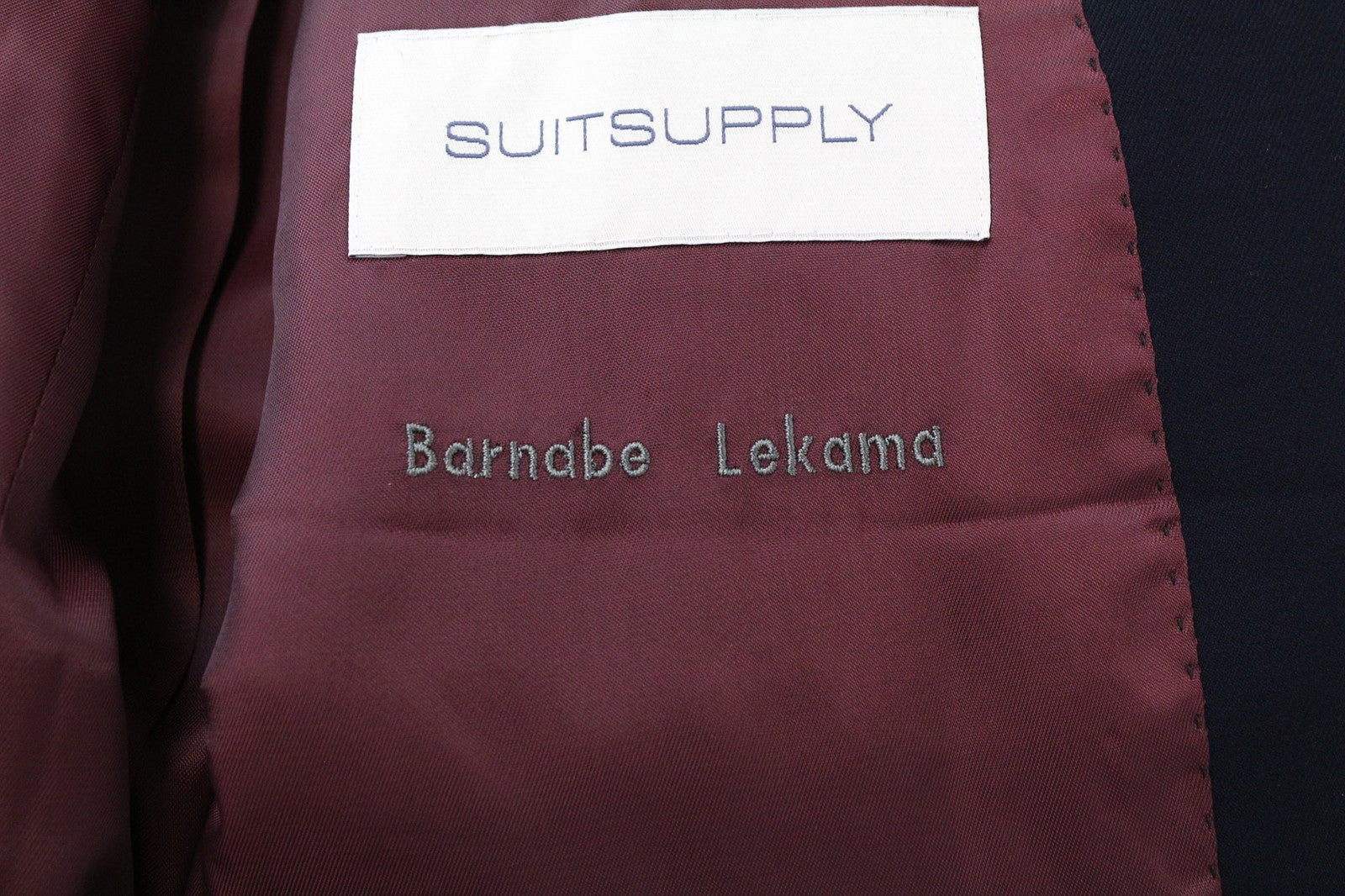 SUITSUPPLY La Spalla vyriškas švarkas UK48S mėlynas, grynos vilnos, klasikinis, vienaeilis 