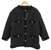 R13 virvelėmis apipjaustyta moteriška striukė „Chore“, M, juodos spalvos, pašiltinta, didelė, RRP1699 