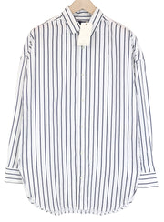 SCOTCH &amp; SODA Ams Couture vyriški marškinėliai M, balti, tamsiai mėlyni, dryžuoti, medvilniniai, ilgi marškinėliai 