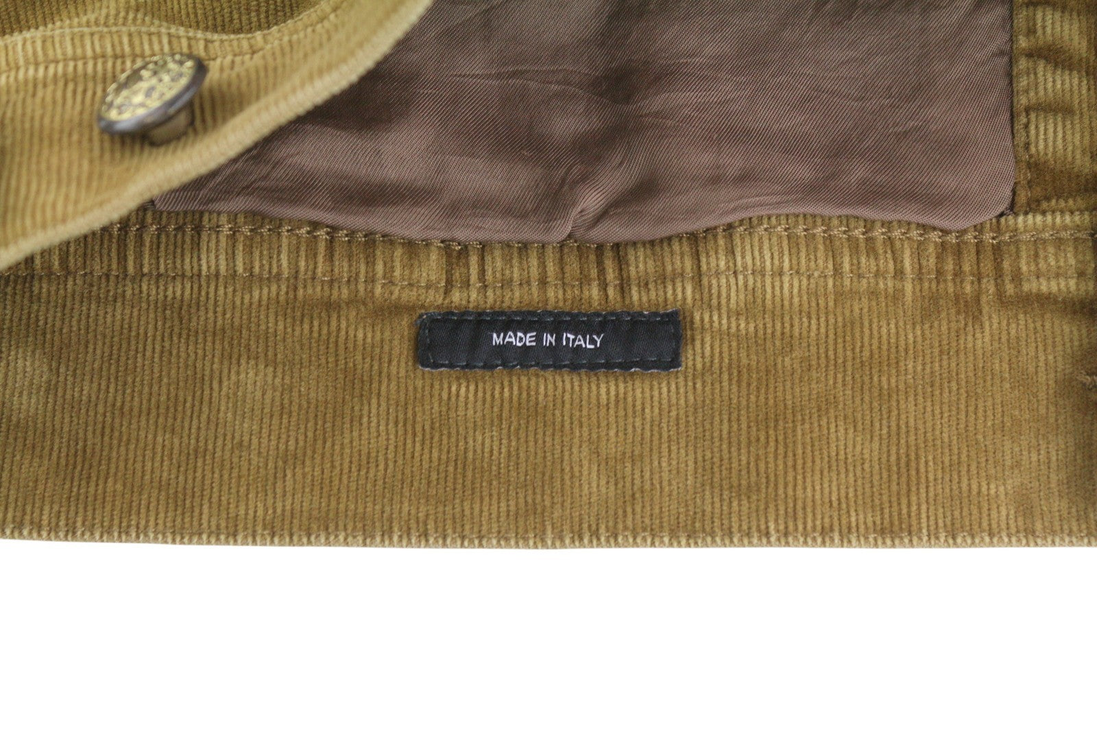 R13 Skinny Trucker moteriška striukė S aukso rudos spalvos, tamprios virvelės, išblukusi FW25 RRP1199 