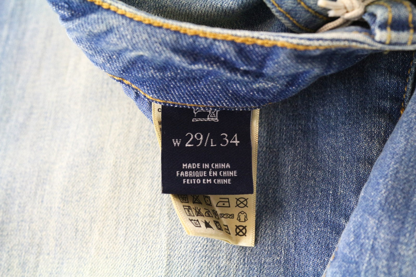 SCOTCH &amp; SODA Ralston vyriški džinsai W29/L34 mėlyni, ploni, skalbti, tamprūs medvilniniai džinsai 