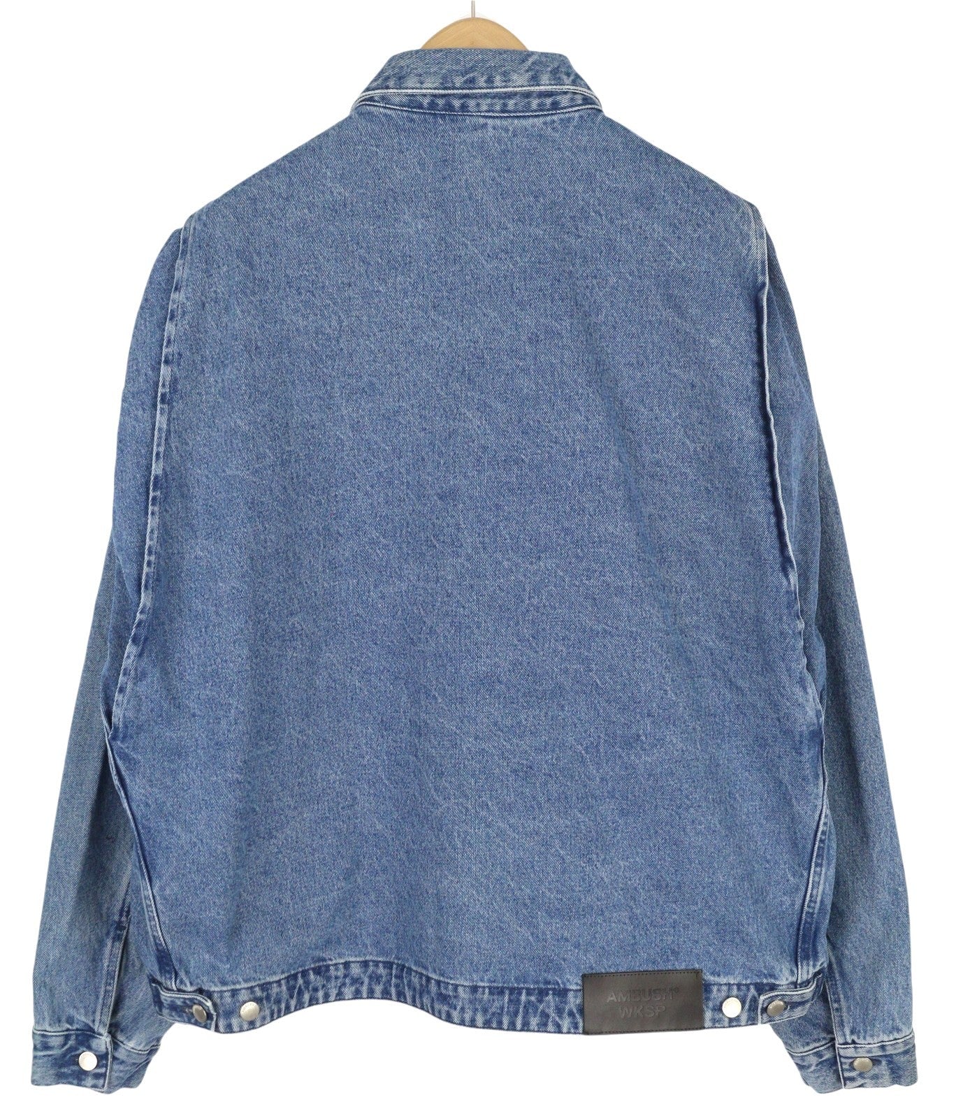 AMBUSH vyriška striukė L, džinso mėlyna, išblukusiomis kišenėmis, laisva, didelė, lengva. 