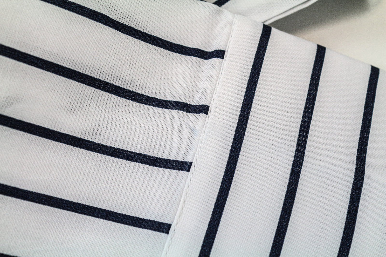 SCOTCH &amp; SODA Ams Couture vyriški marškinėliai M ilgi, balti dryžuoti, grynos medvilnės klasikiniai 