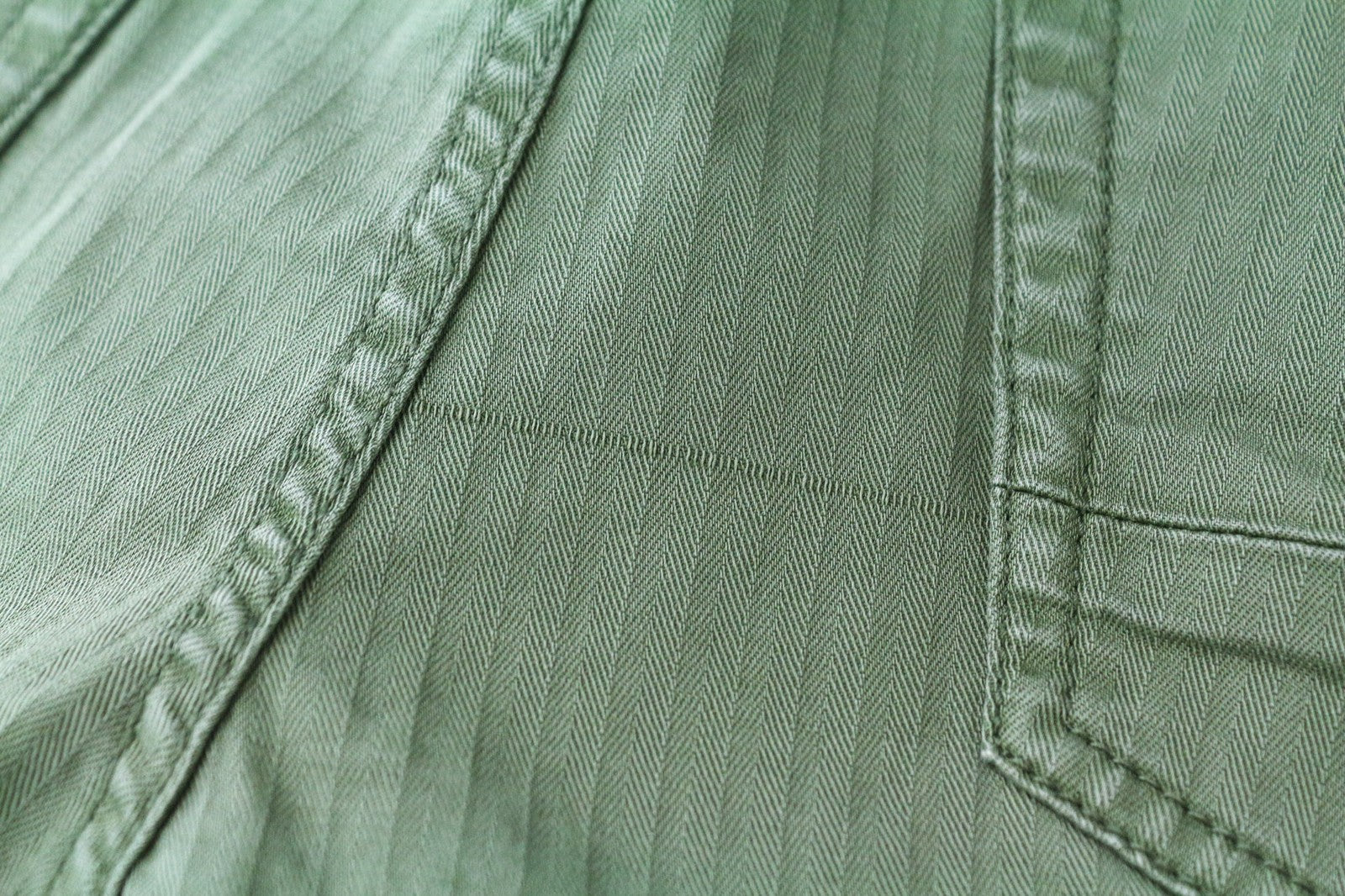 DENHAM Tokyo Men's Trousers W29/L32 Green Cotton Stretch Carrot Drop Fit Pants