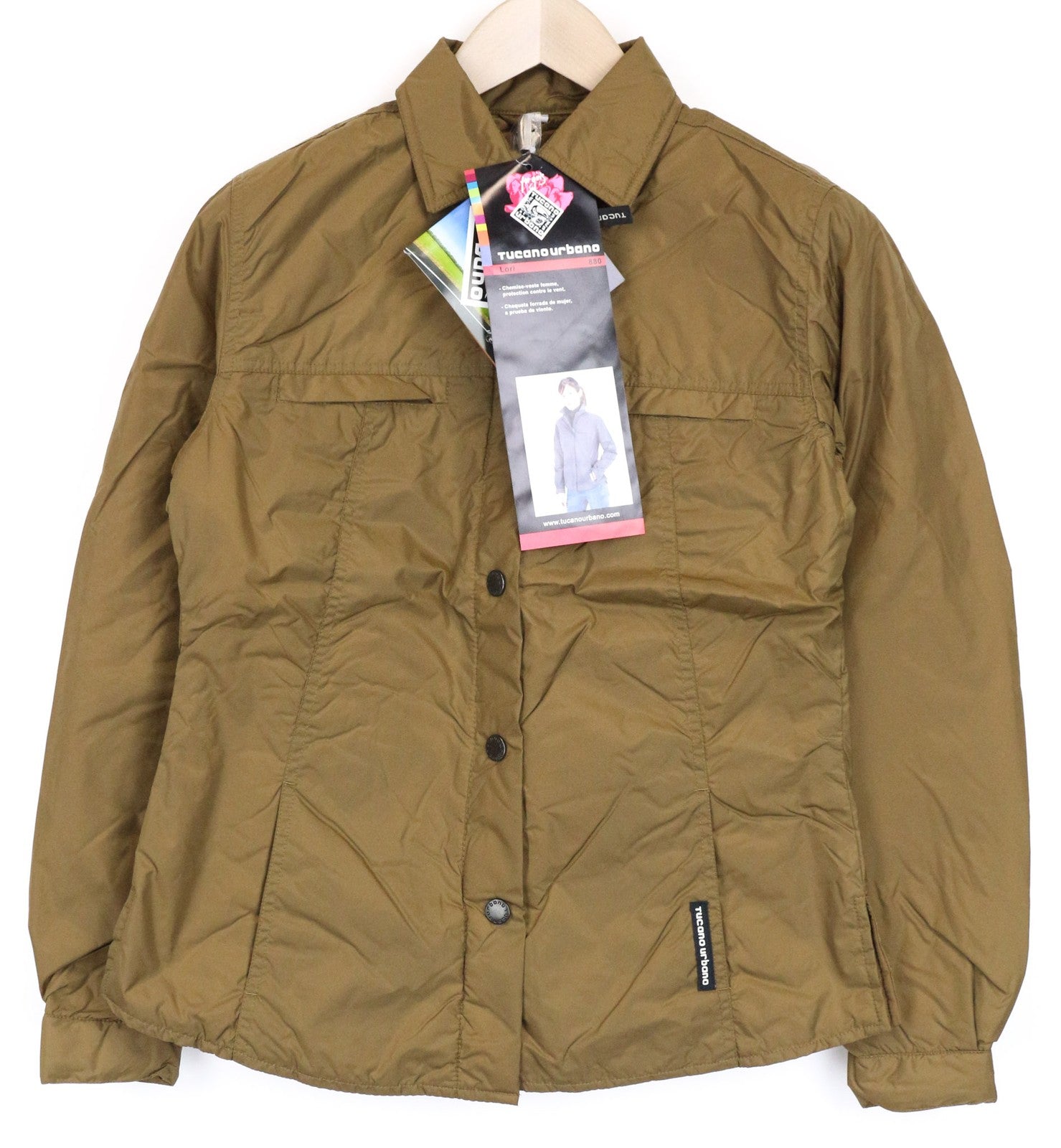 TUCANO URBANO Lori Women Jacket S Mid Brown Moto Windproof Breathable Style