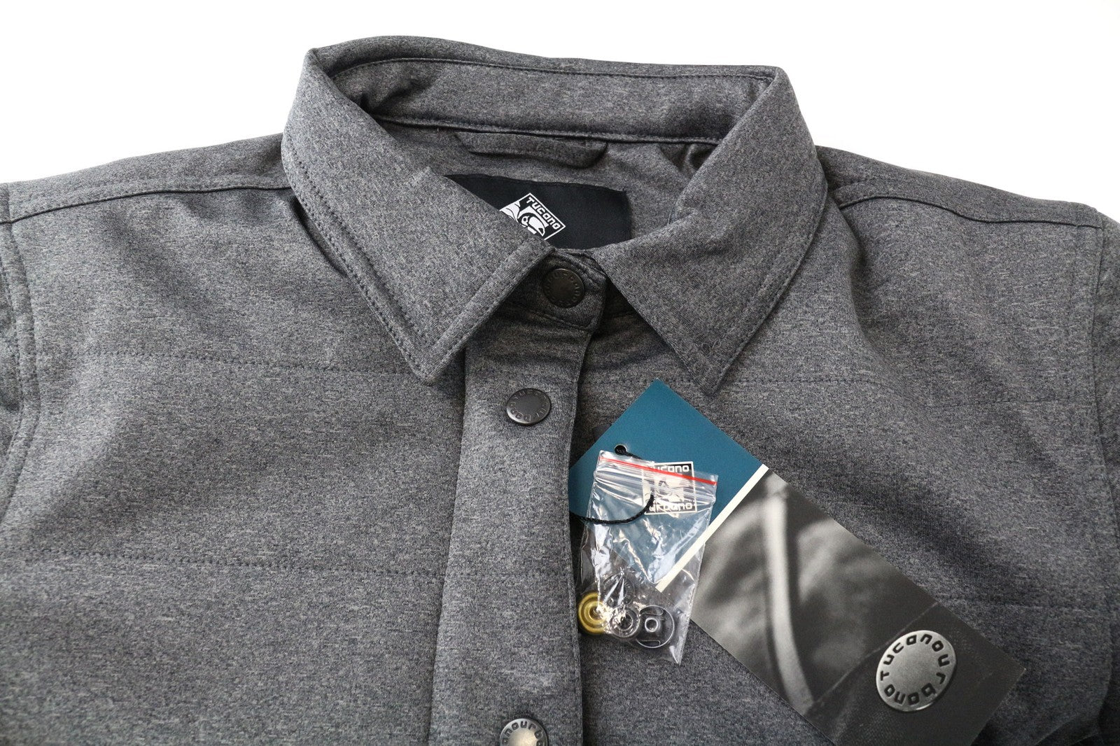 TUCANO URBANO Wilma moteriška striukė, pilka, moto striukė, atspari vandeniui, užtrauktukas, termo pamušalas 