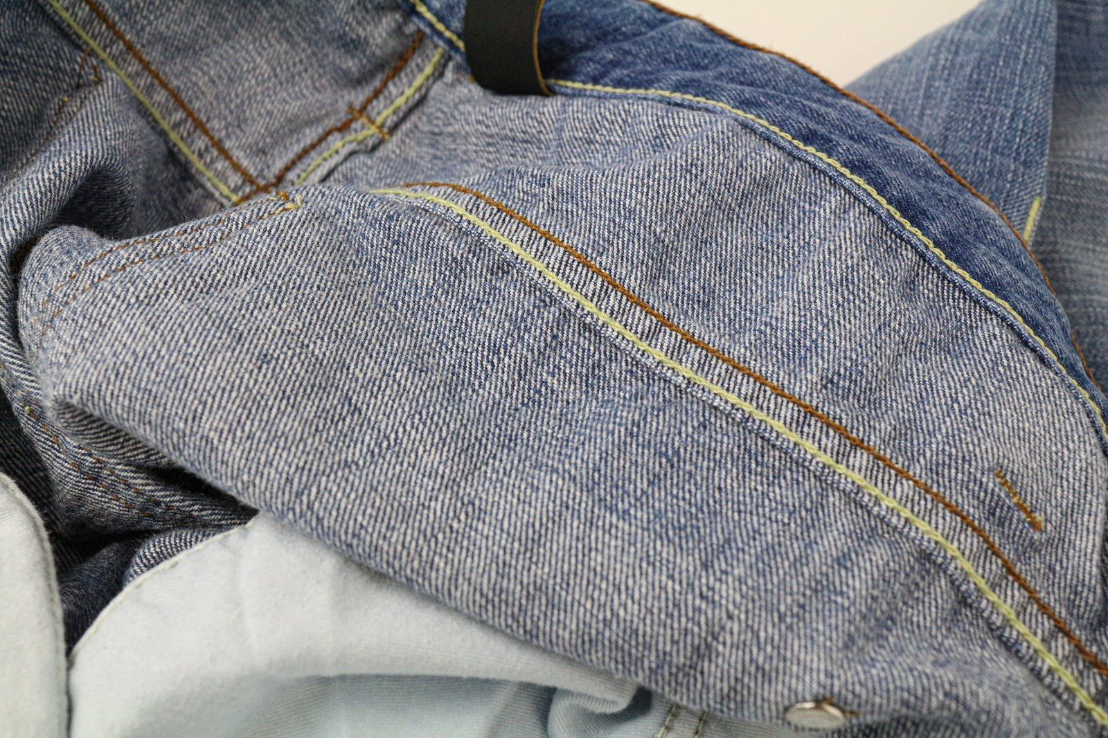 TAKESHY KUROSAWA TK 72 vyriški džinsai W32 mėlyni dažai Slim Distres netempimo kirpimo 