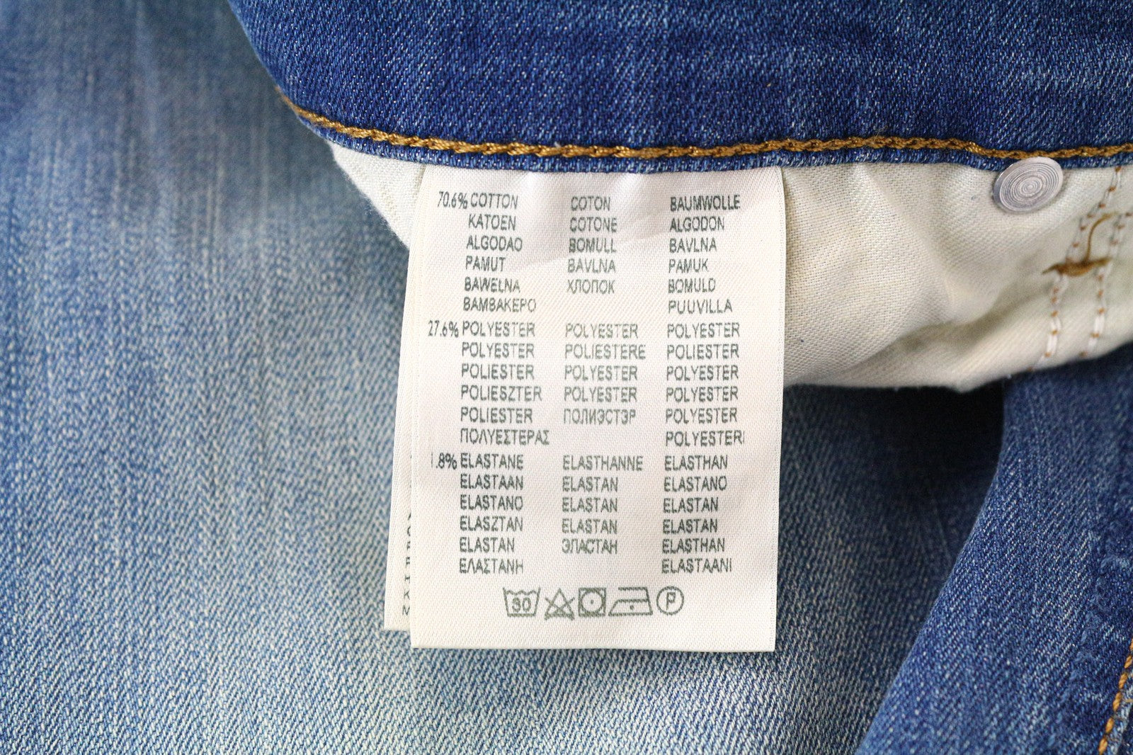 LEE Luke vyriški džinsai W36/L34 apdriskę, ploni, siaurėjantys, medvilniniai, tamprūs, mėlyni 