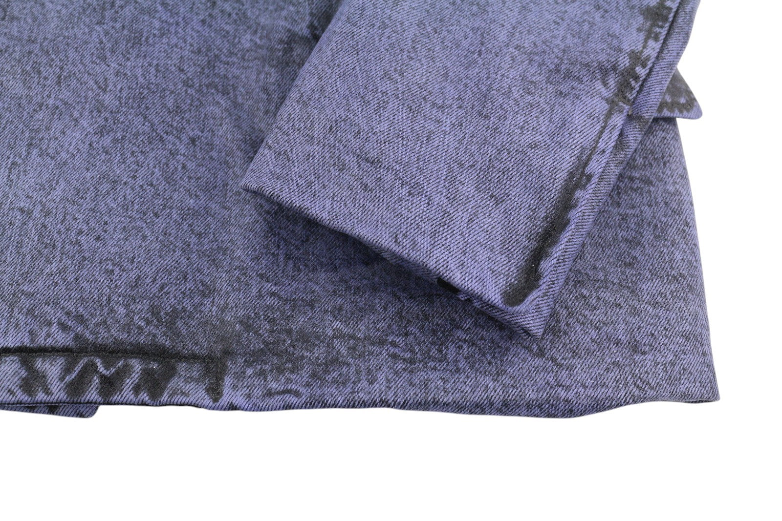 LE PERE džinsinis vyriškas švarkas S, violetinis, vaškuotas, išblukęs, vienaeilis, įpjova 