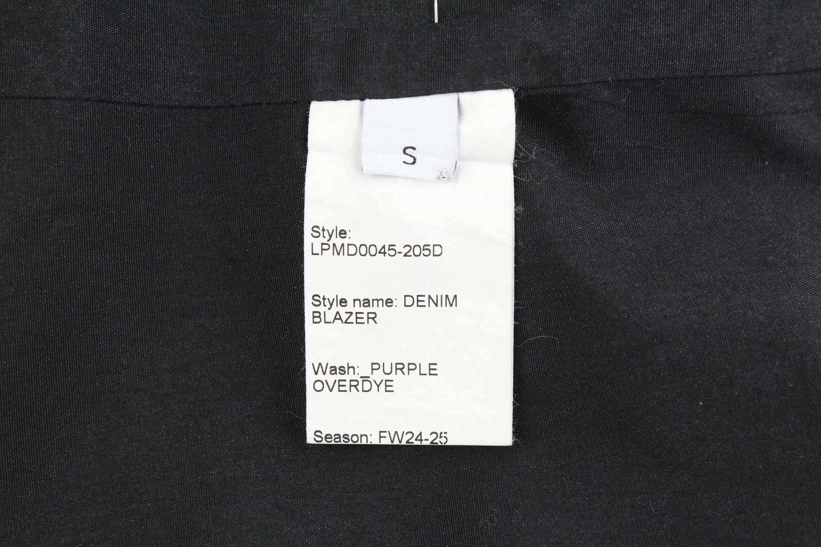 LE PERE džinsinis vyriškas švarkas S, violetinis, vaškuotas, išblukęs, vienaeilis, įpjova 