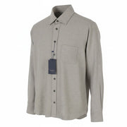 SEASE SI033 Camica Classica BD 2.0 Men Shirt S Grey Melange Flannel RRP420