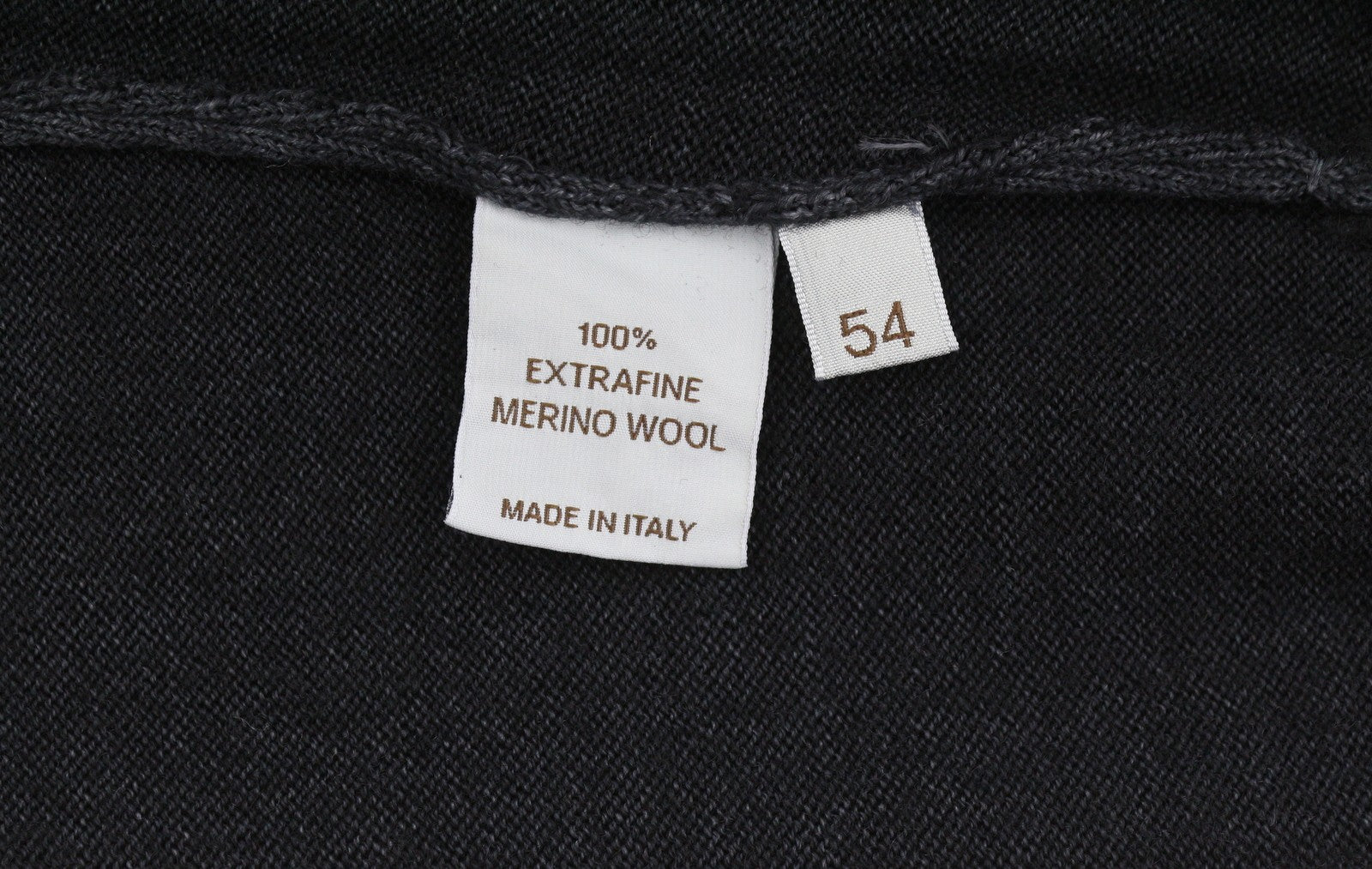 FILIPPO DE LAURENTIIS Men Jumper IT54 XL Black Melange Extrafine Merino Wool