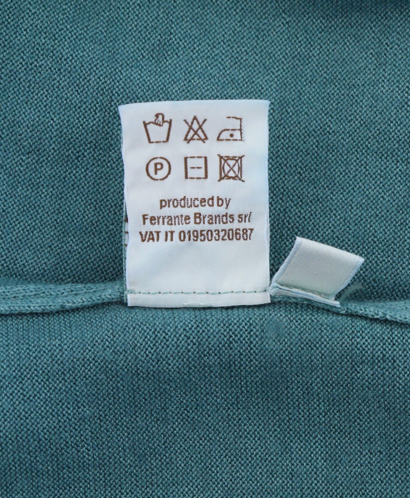 FILIPPO DE LAURENTIIS Men Jumper IT52 L Blue Acqua 120s Merino Wool Pull On