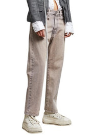 R13 Boyfriend Women Jeans 25 Sunfade Mauve Faded Straight Fit