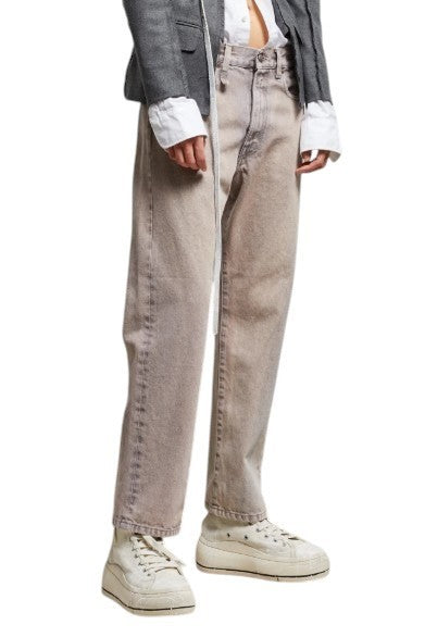 R13 Boyfriend Women Jeans 26 Sunfade Mauve Faded Straight Fit