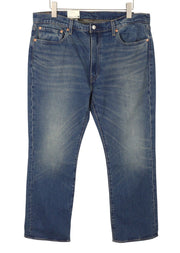 LEVI'S 527 Slim Bootcut Men Jeans W38/L32 Blue Whiskers Faded Big E Premium