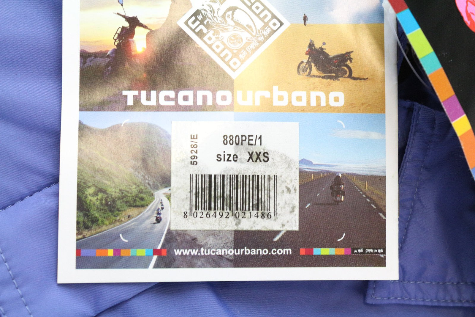 TUCANO URBANO Lori Women's Jacket 2XS Purple Thermal Windproof Zip Snap Padded