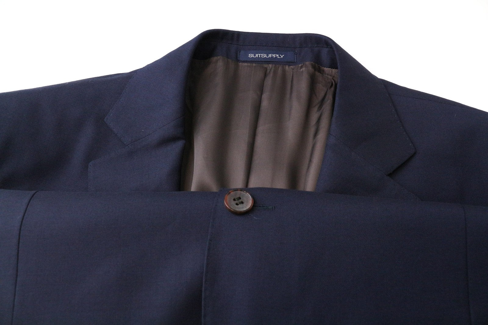 SUITSUPPLY Napoli Men's Suit UK46S Blue 2Pc Wool Single-Breasted Classic Formal