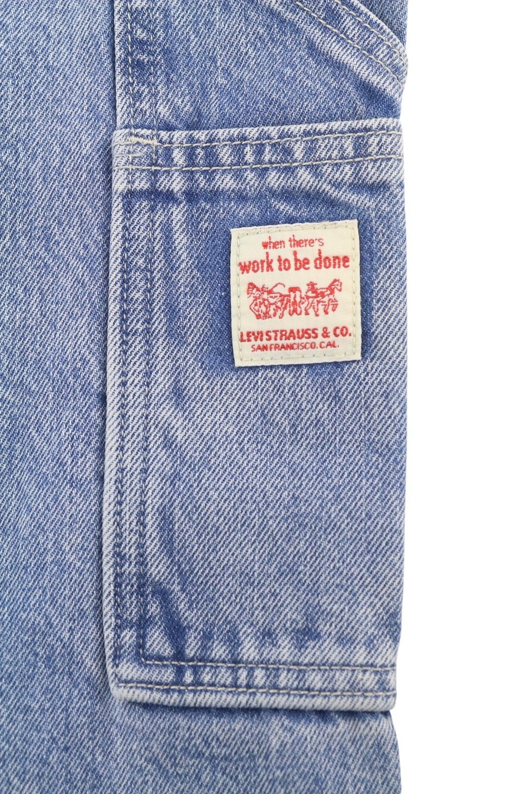 LEVI'S 568 Loose Straight Carpenter Men Jeans W31/L32 Blue Workwear Denim