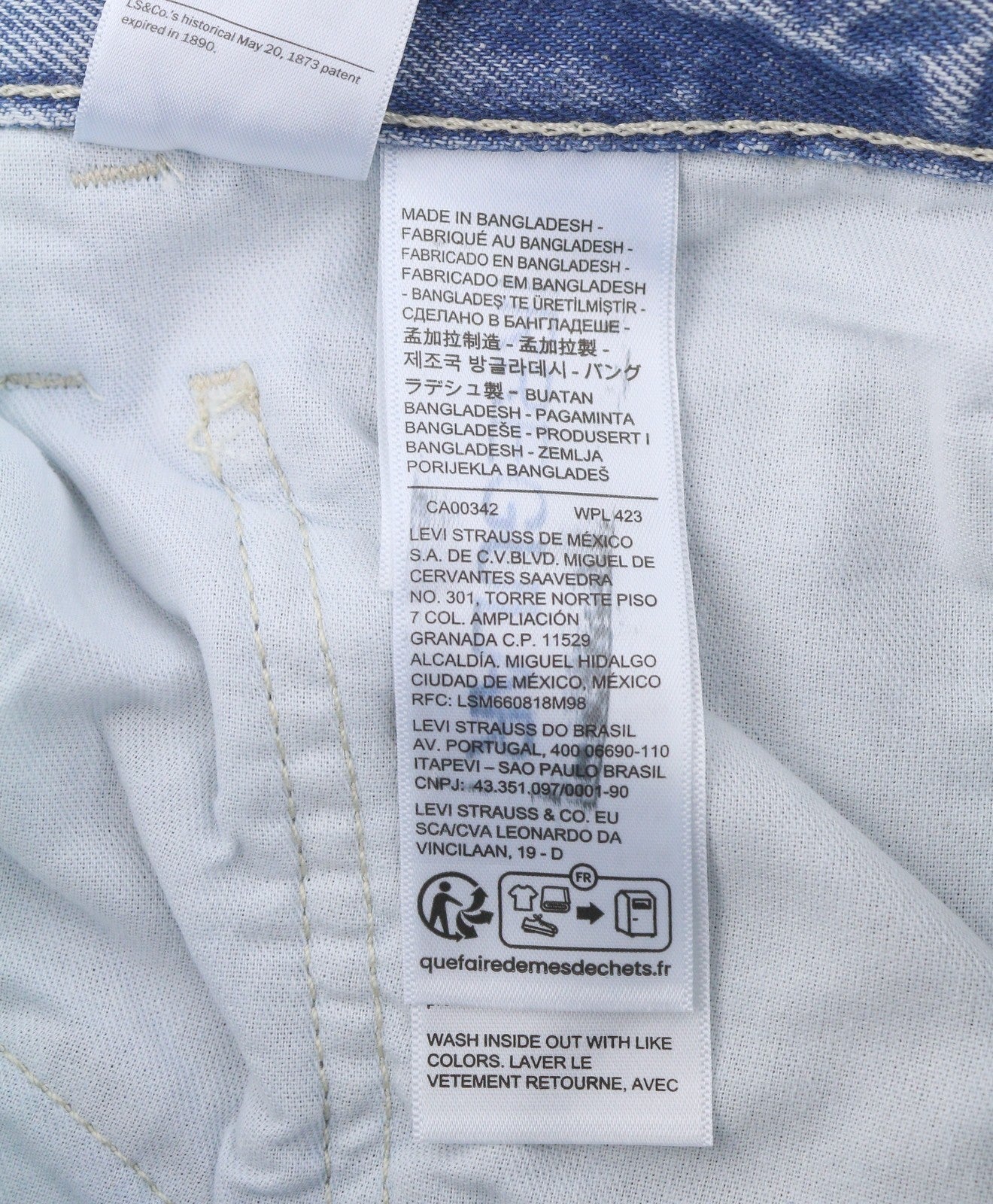 LEVI'S 568 Loose Straight Carpenter Men Jeans W31/L32 Blue Workwear Denim