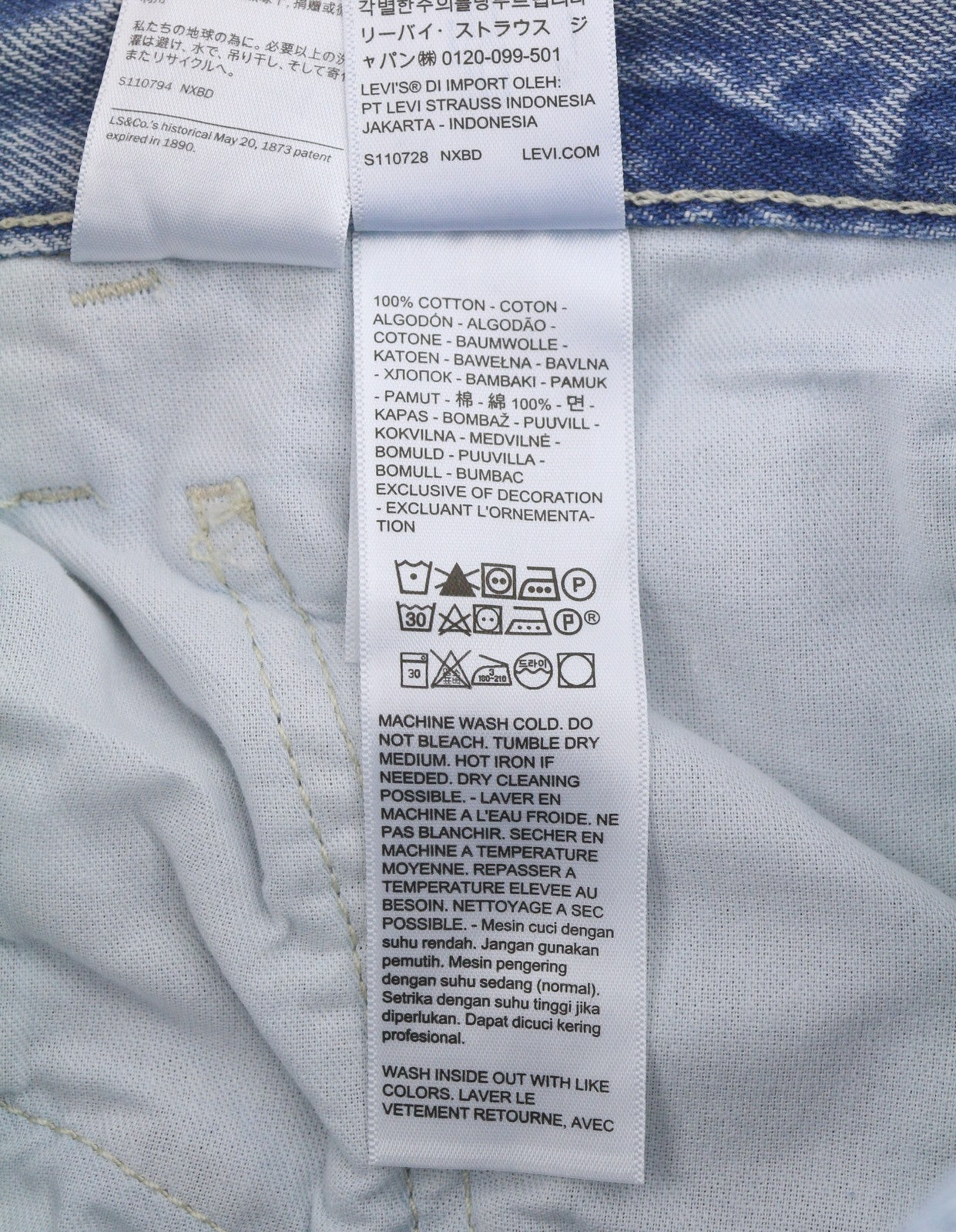 LEVI'S 568 Loose Straight Carpenter Men Jeans W31/L32 Blue Workwear Denim
