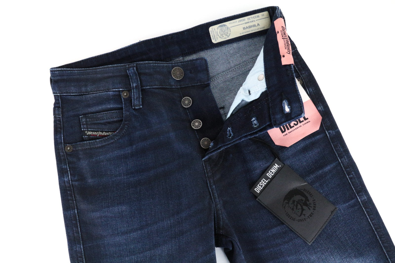 DIESEL Babhila 083AF Women Jeans W23/L32 Blue Slim Skinny Girls Cotton Stretch