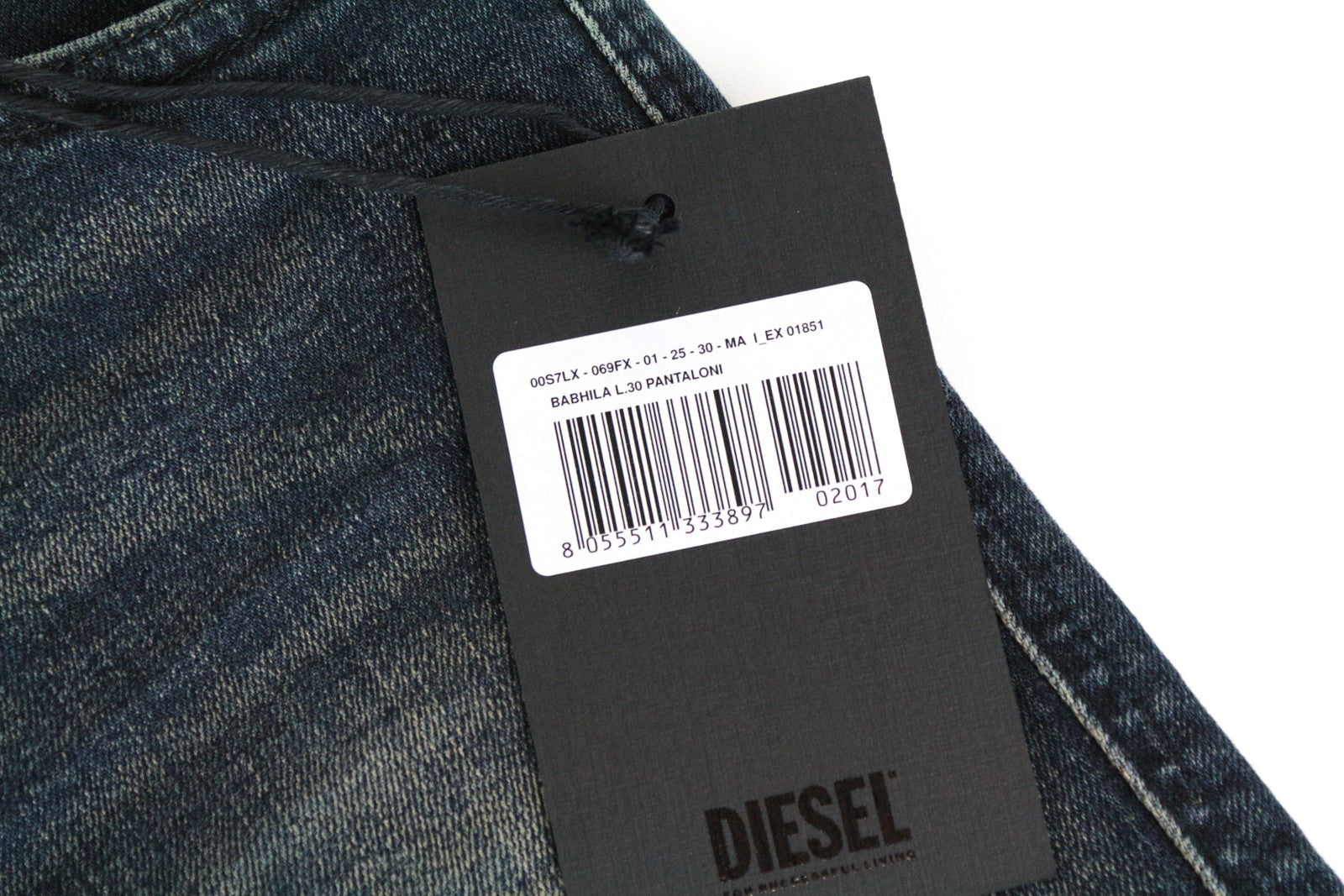 DIESEL Babhila 069FX Women Jeans W25/L30 Blue Slim Skinny Washed Cotton Stretch