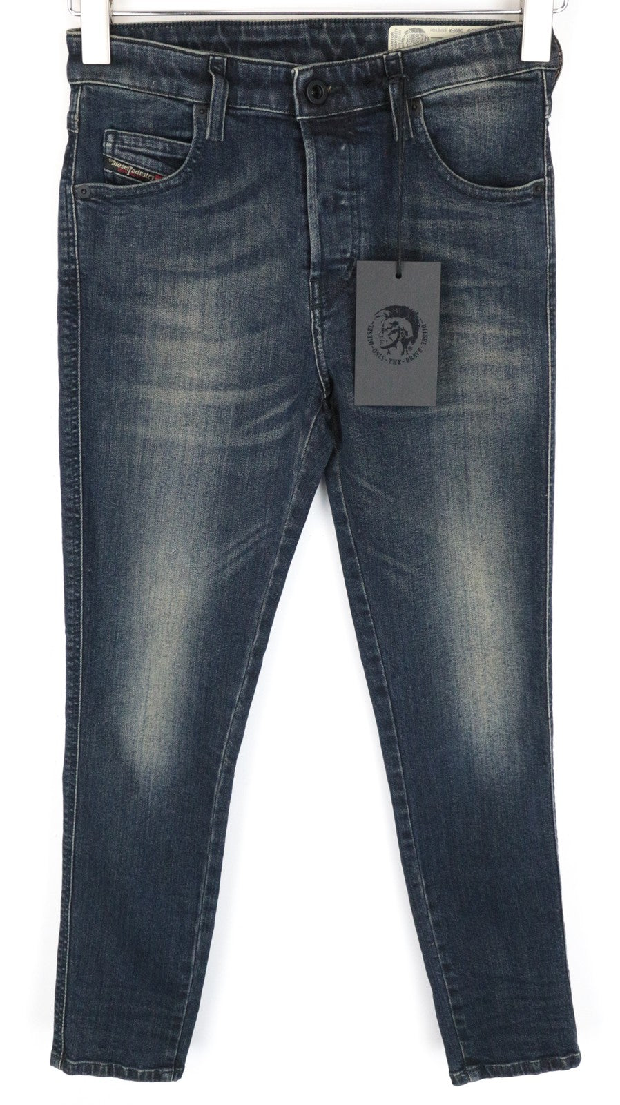DIESEL Babhila 069FX Women Jeans W25/L30 Blue Slim Skinny Washed Cotton Stretch