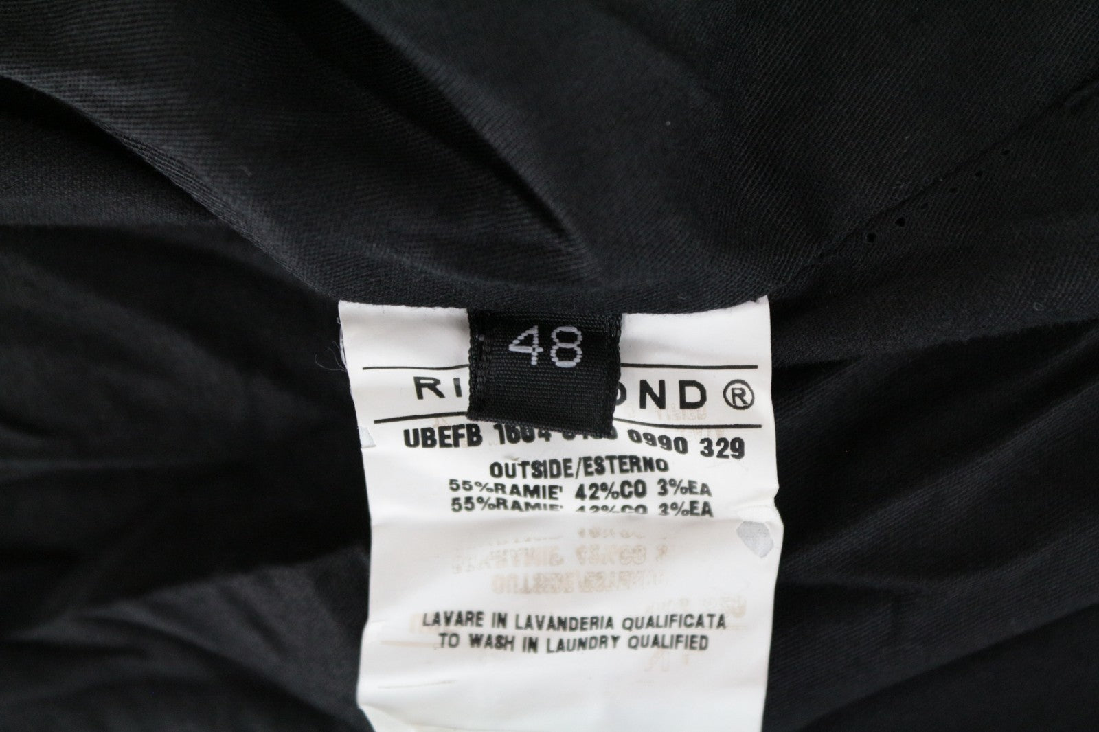 RICHMOND Men Jacket 48 M Navy Cotton Blend Double-Breast Hooded Lightweight
