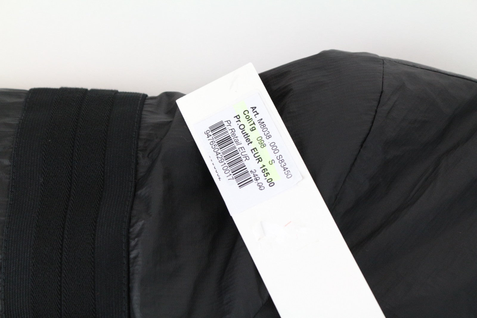 REPLAY Men Jacket S Black Lined Padded Single-Breasted Casual Logo Long Sleeve