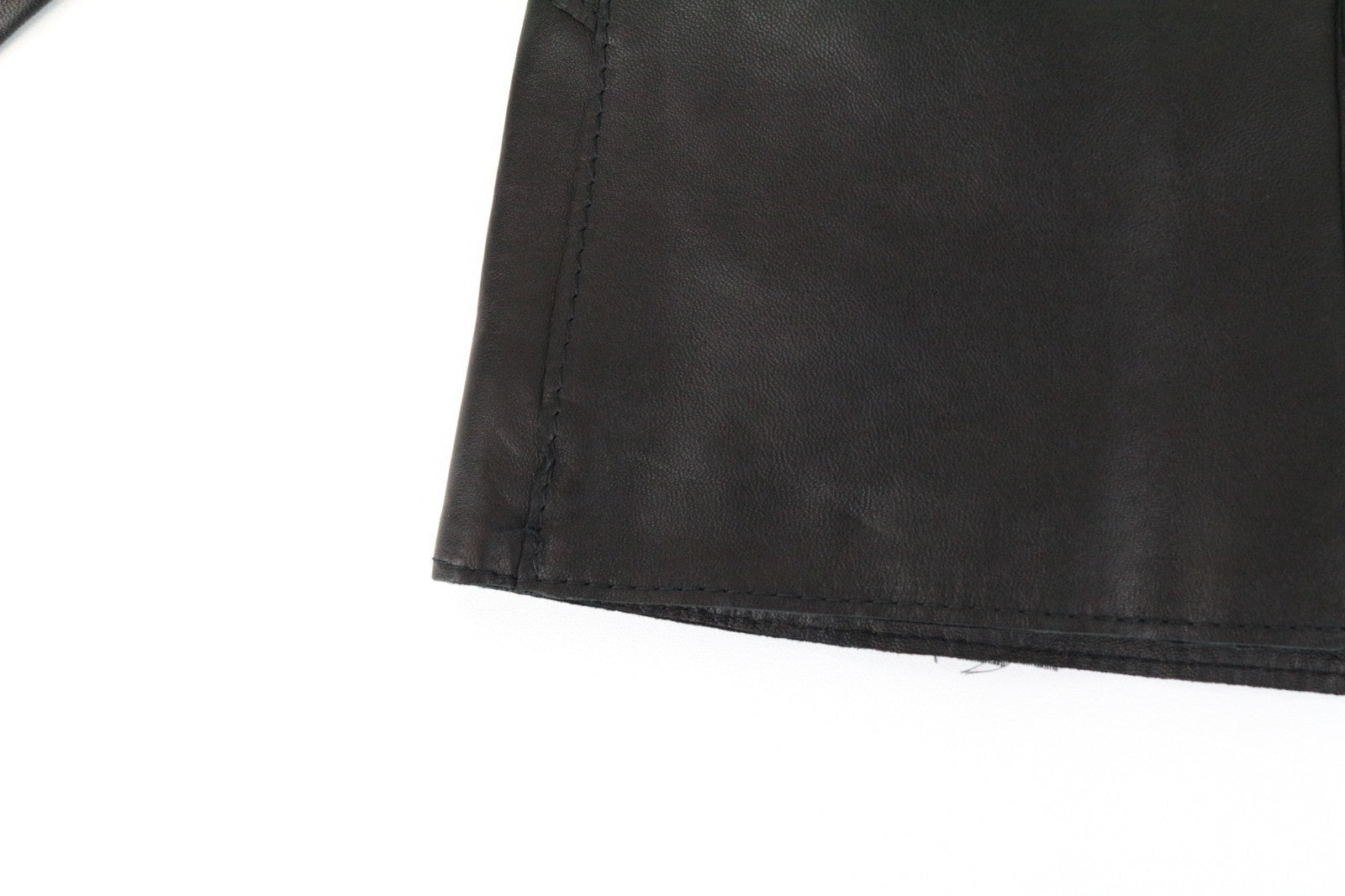 REPLAY Women Jacket S Black Genuine Lambskin Leather Single-Breasted Zipped