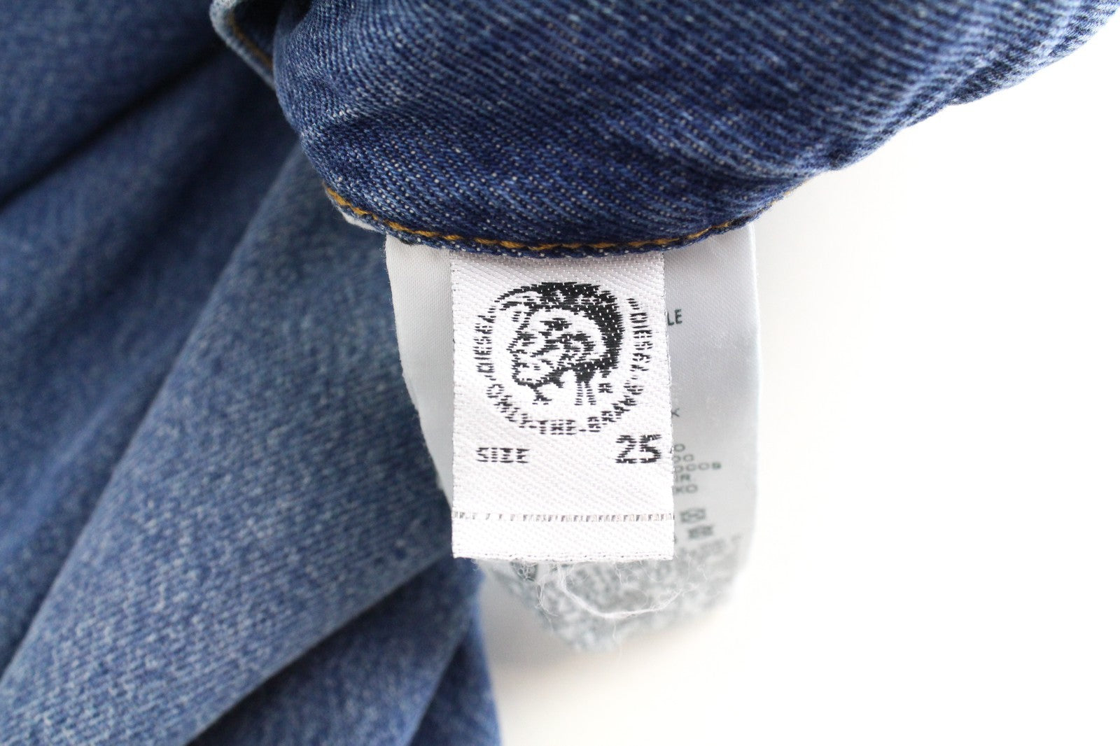 DIESEL D-Luite 080AN Women Jeans W25/L32 Wide Fit Blue Pure Cotton 5-Pockets