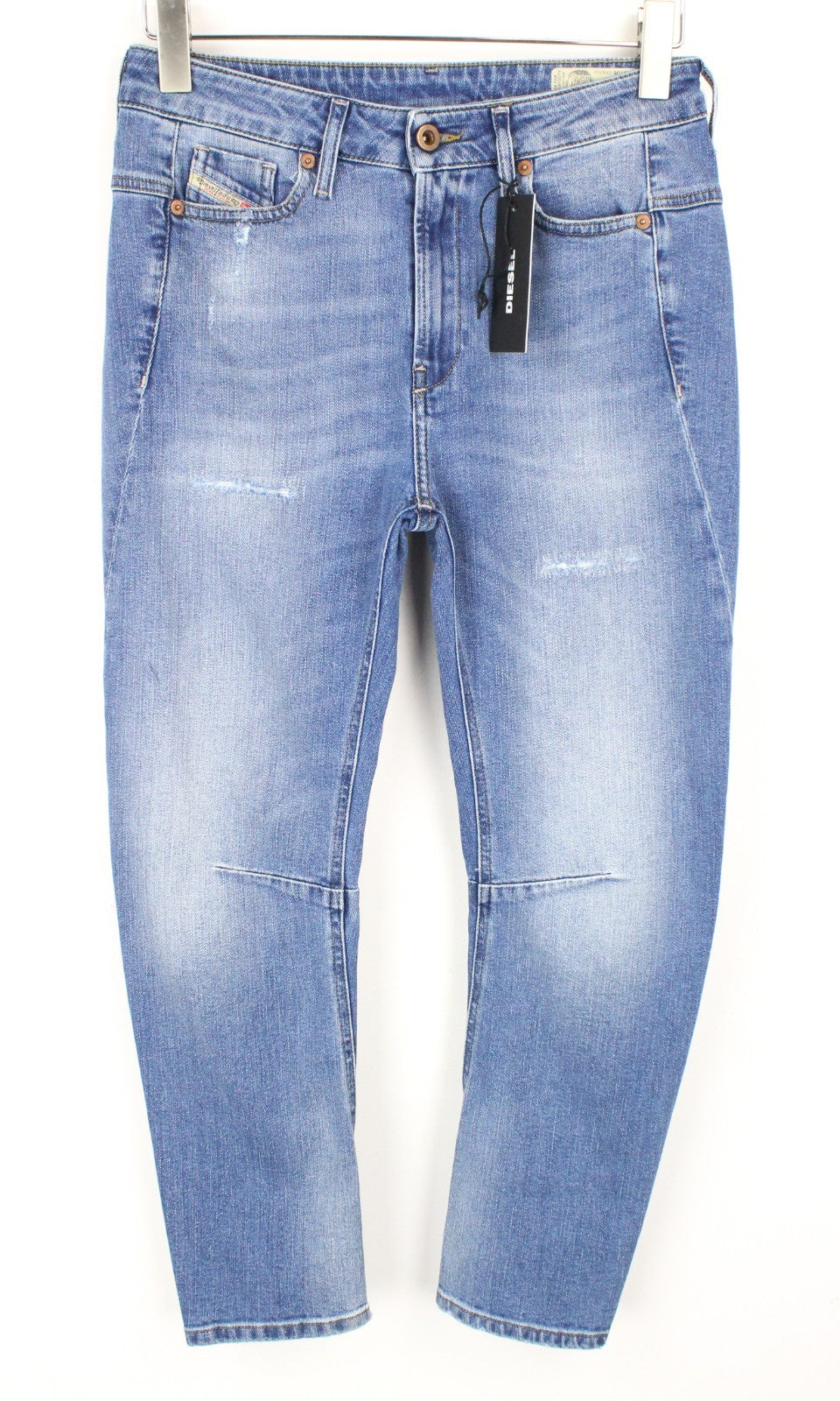 DIESEL Fayza-XP R9YD6 Women Jeans W25/L30 Boyfriend Blue Cotton Stretch Denim