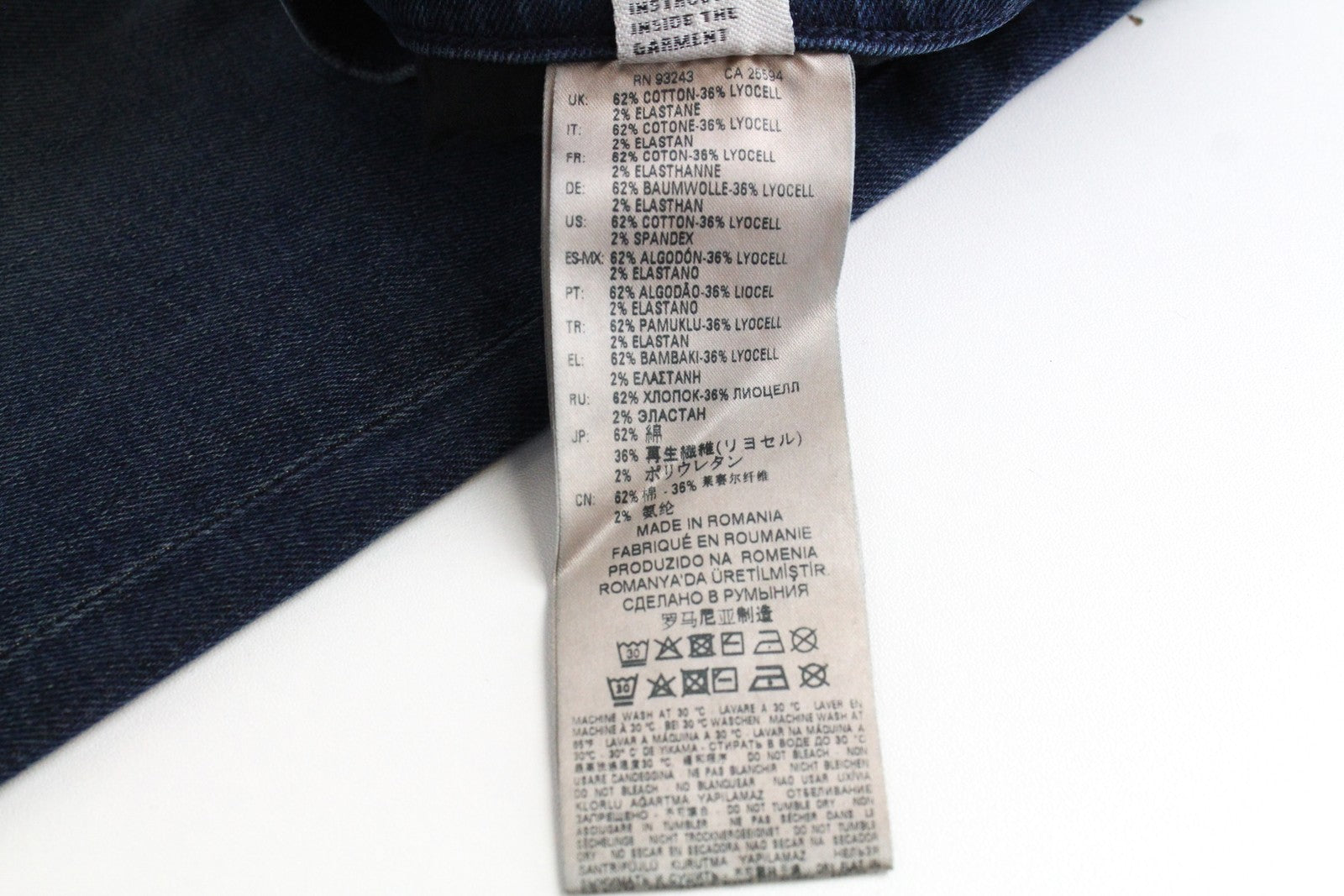 DIESEL D-Vider 084AU Men Jeans W28/L32 Carrot Fit Cotton Stretch Blue 5-Pockets