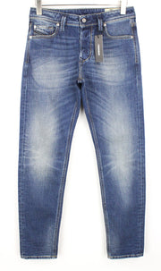 DIESEL Larkee-Beex 089AR Men Jeans W28/L32 Tapered Blue Cotton Stretch Washed