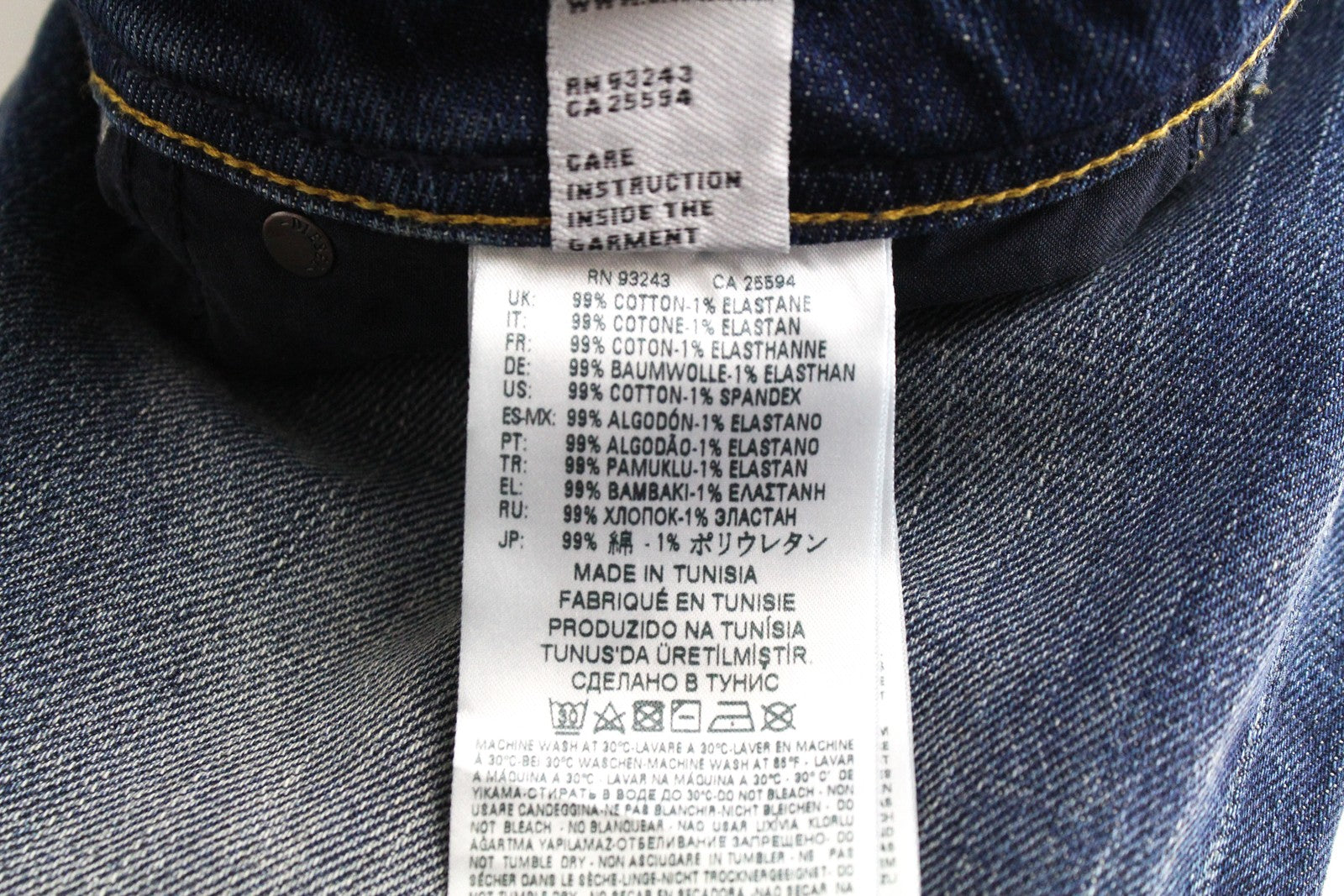DIESEL Larkee-Beex 089AR Men Jeans W28/L32 Tapered Blue Cotton Stretch Washed