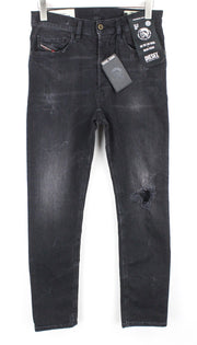 DIESEL D-Eetar 069DV Men Jeans W29/L32 Taper Cotton Stretch Grey Button-Fly