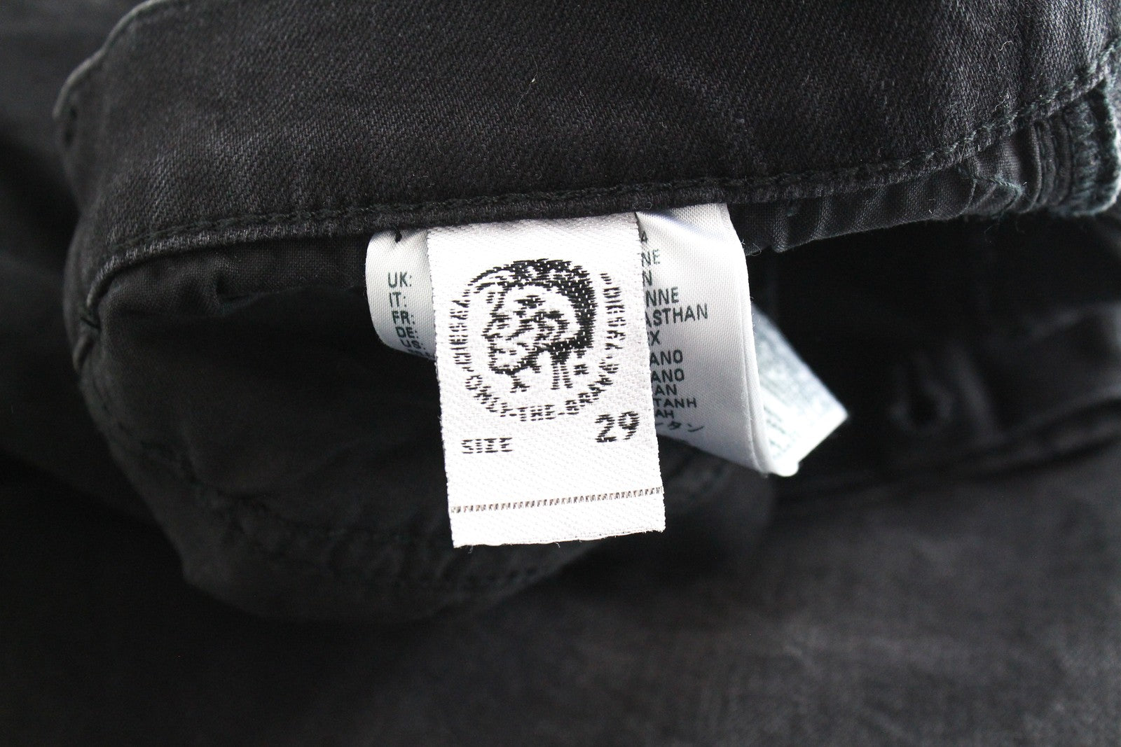 DIESEL D-Eetar 069DV Men Jeans W29/L32 Taper Cotton Stretch Grey Button-Fly