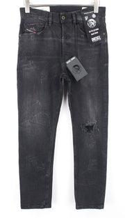 DIESEL D-Eetar 069DV Men Jeans W28/L32 Taper Fit Wash Cotton Stretch Grey