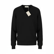 FILIPPO DE LAURENTIIS Men Jumper IT50 M Dark Blue Navy V-Neck Tight Knit Pull On