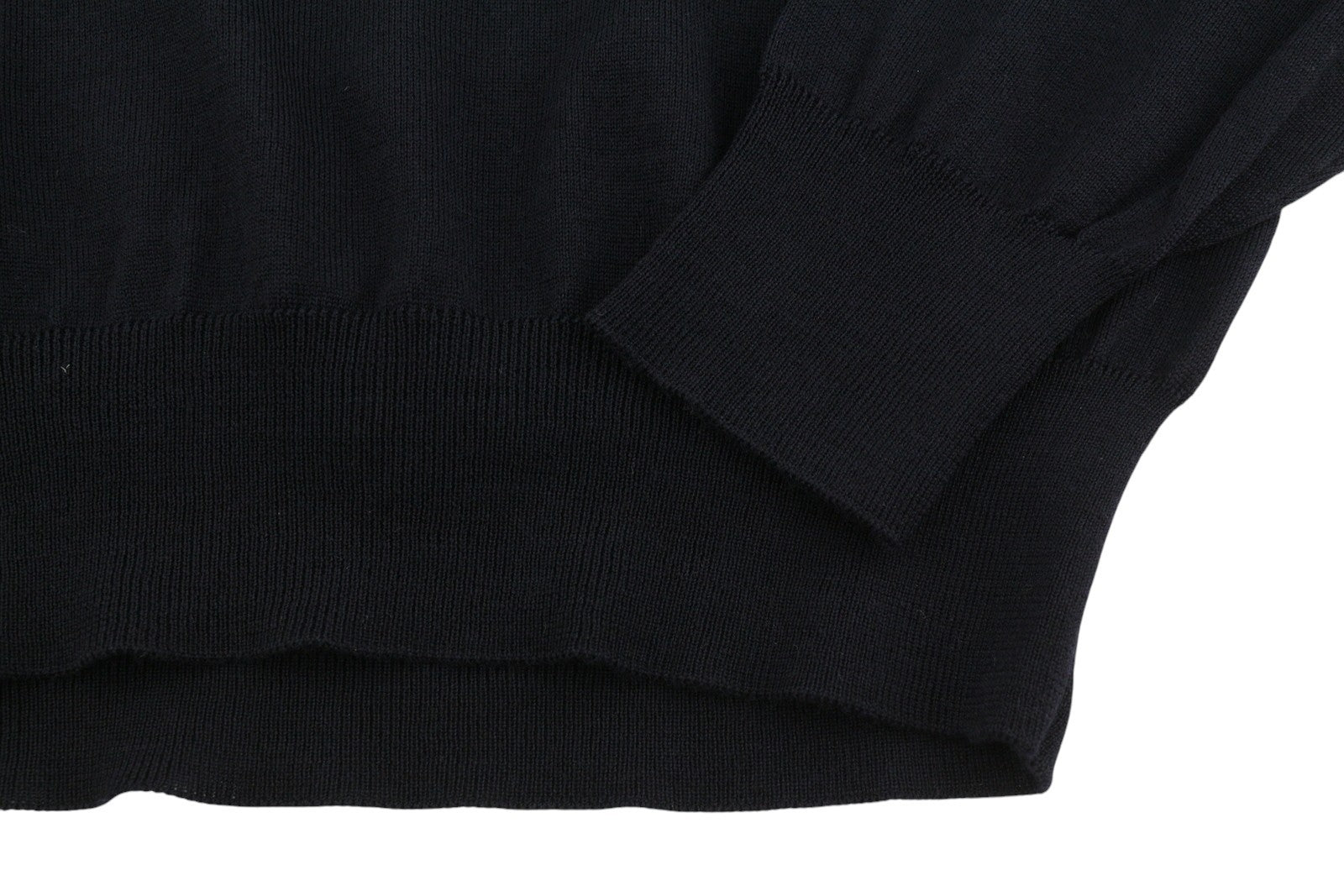 FILIPPO DE LAURENTIIS Men Jumper IT50 M Dark Blue Navy V-Neck Tight Knit Pull On