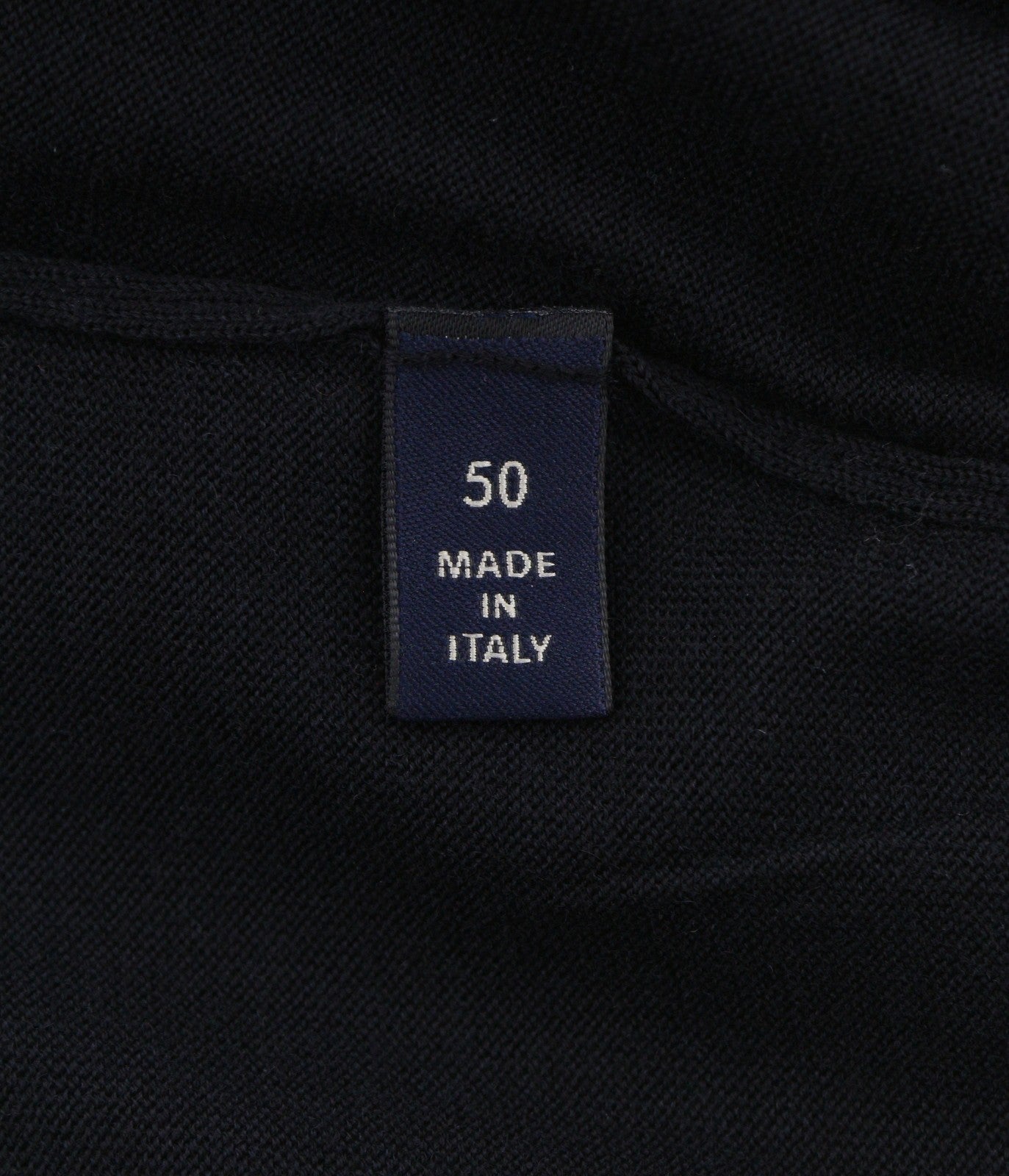 FILIPPO DE LAURENTIIS Men Jumper IT50 M Dark Blue Navy V-Neck Tight Knit Pull On