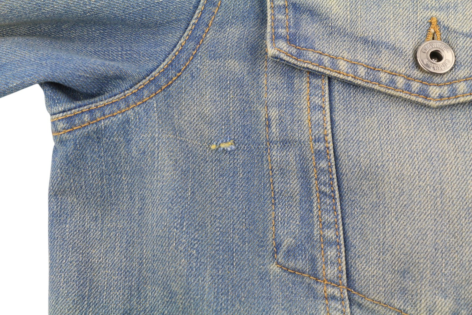 OFF-WHITE c/o VIRGIL ABLOH Diag Raw Patch Skate Denim vyriška striukė XL FW25 