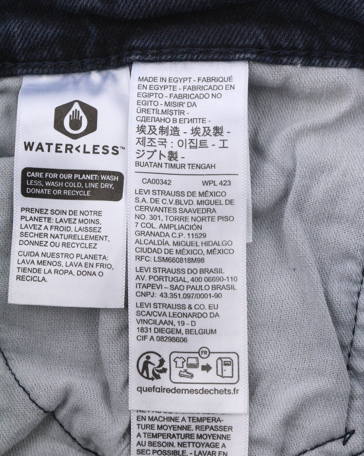 LEVI'S 511 Men Jeans W30/L32 Dark Blue Faded Slim Fit Zip Fly Denim