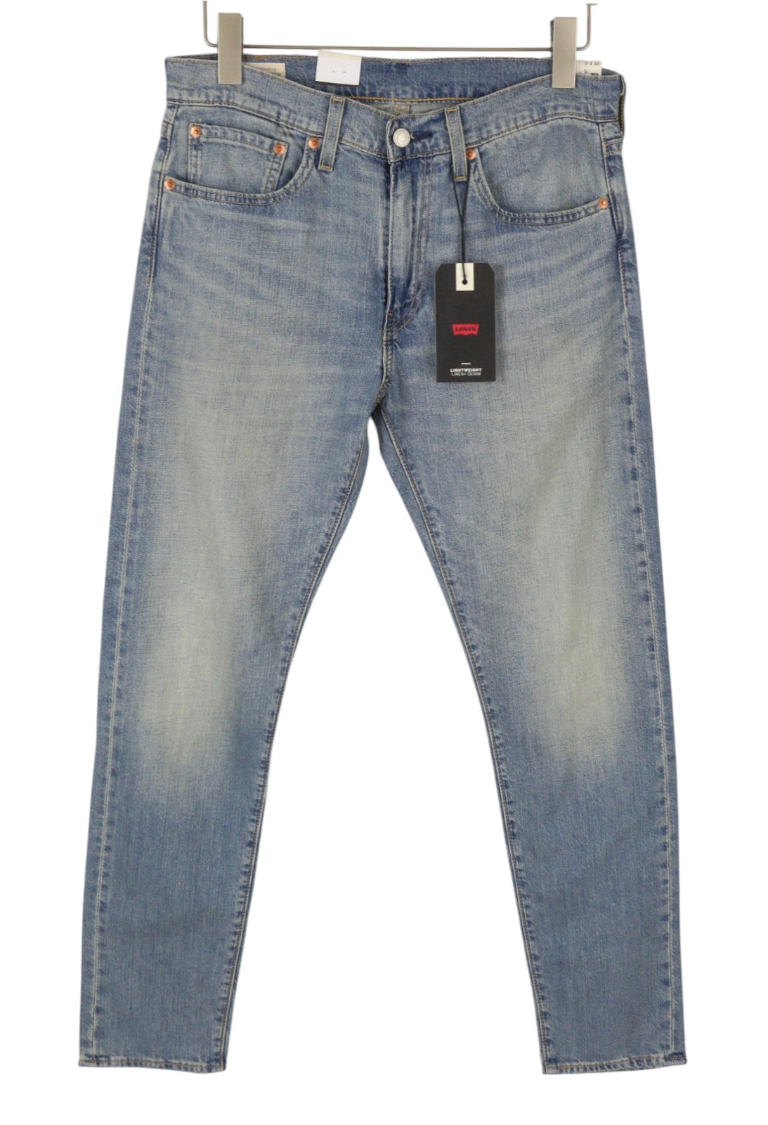 LEVI'S 512 Men Jeans W31/L32 Blue Whiskers Faded Linen Blend Tapered Fit