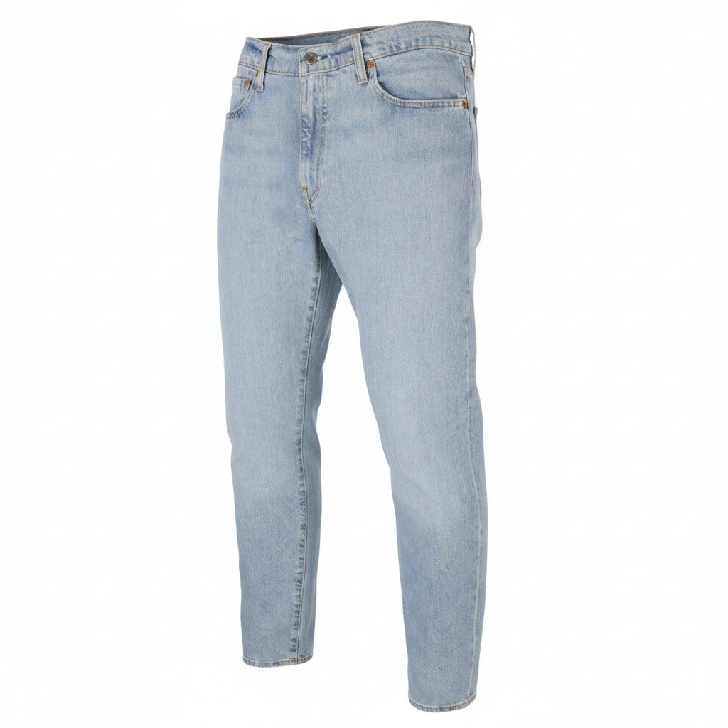LEVI'S 512 Men Jeans W33/L34 Blue Whiskers Faded Tapered Fit Premium Big E