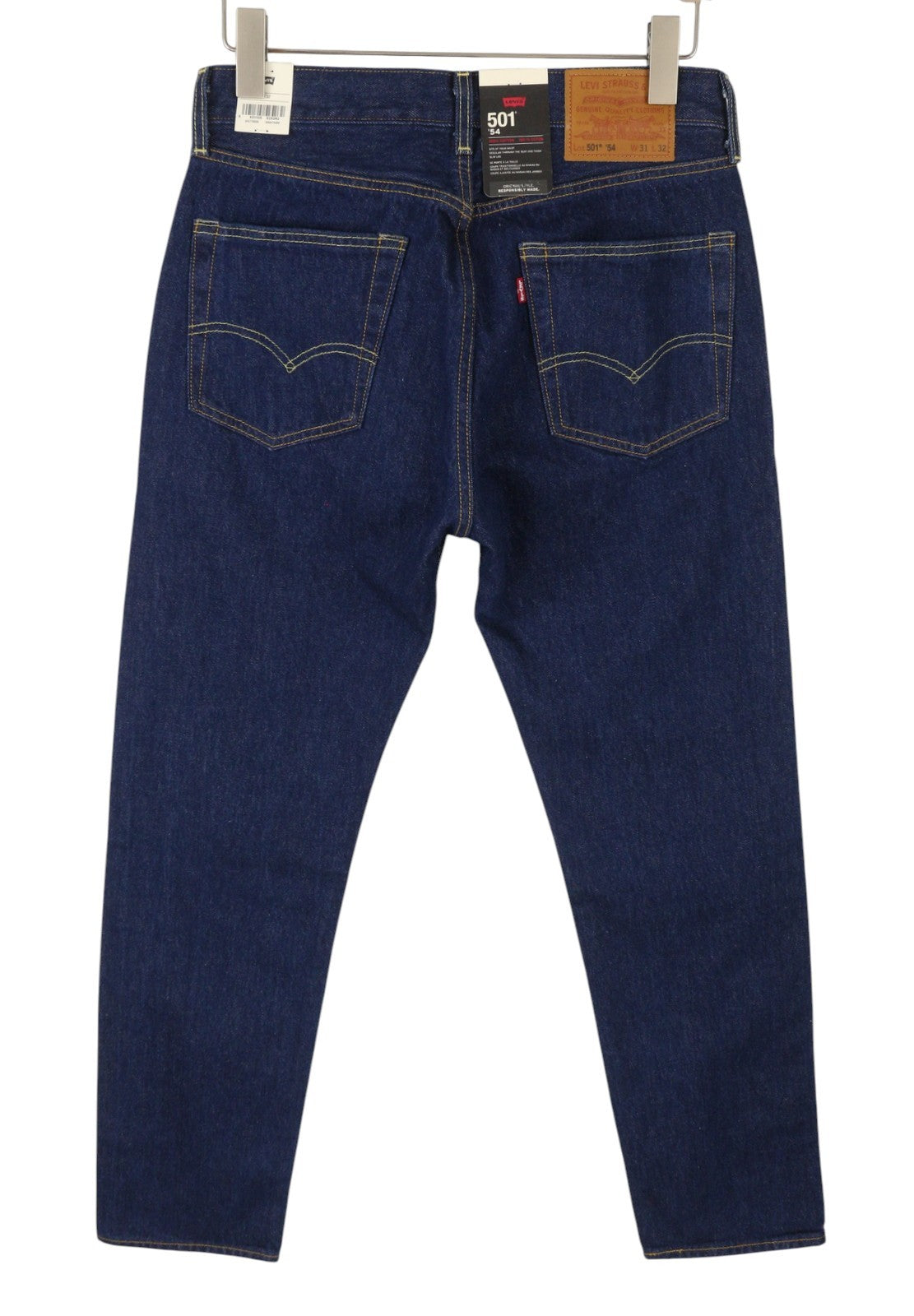 LEVI'S 501 '54 Men Jeans W31/L32 Dark Blue Straight Fit Premium Big E
